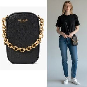 Kate Spade Jolie Chain Phone Leather Cross-body Bag